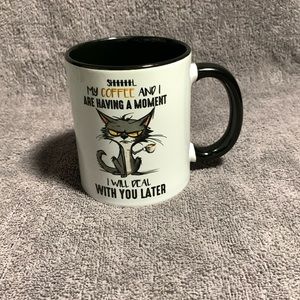 10 oz coffee mug, ceramic, with grumpy cat